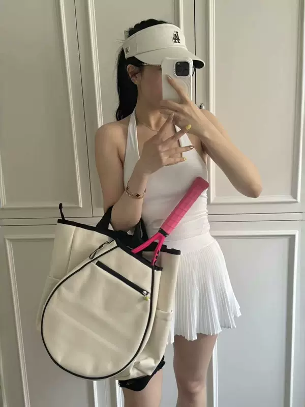 2026 New Model Tennis Bag, Double-Shoulder Sports Backpack, Large Capacity, Independent Racket Compartment, Shoe Compartment, Fashionable and Trendy Style for Men and