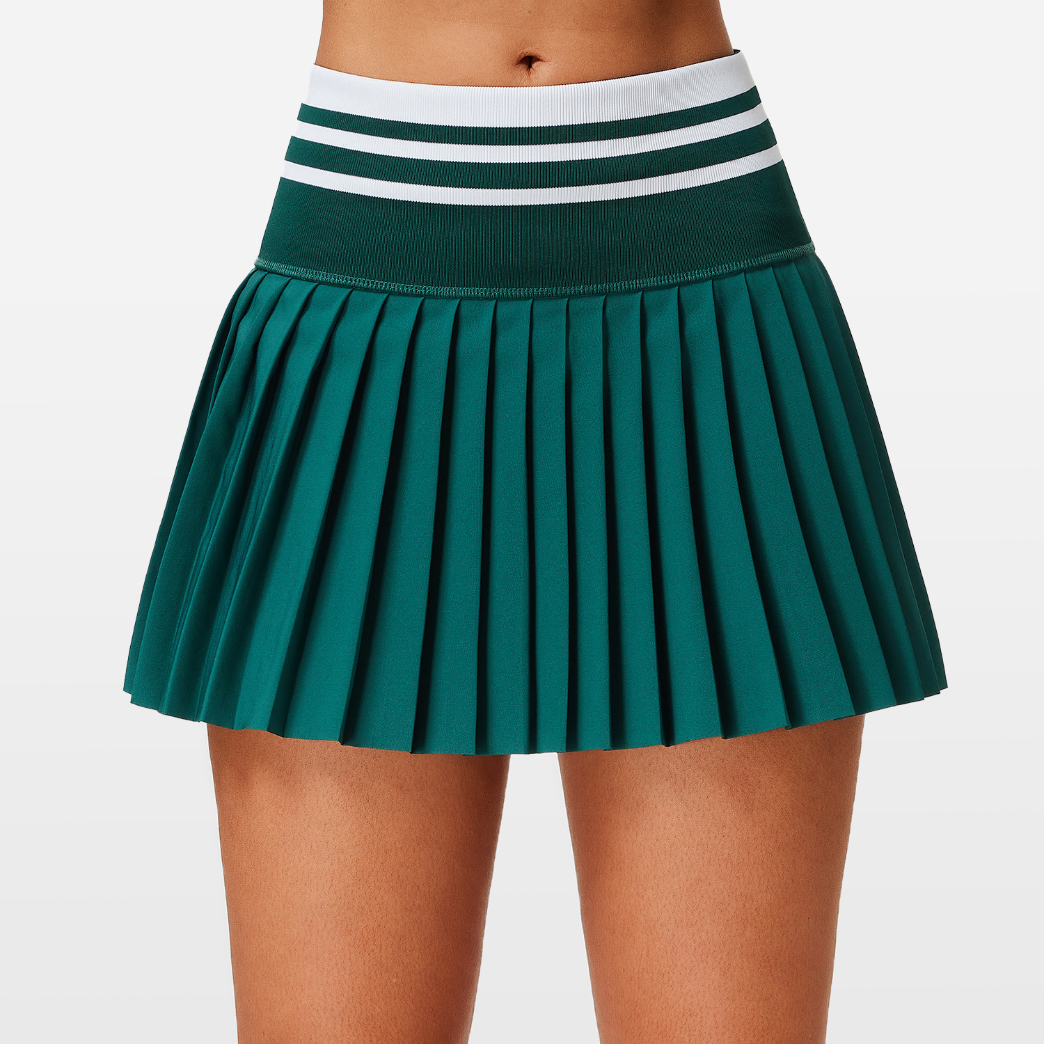 Falda de tenis de secado rápido de nuevo estilo transfronterizo, falda de fitness de bolsillo de fondo anti-caída para mujer, falda de deportes de carrera al aire libre