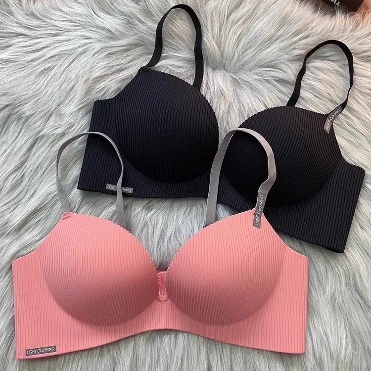 Push up bra, supporting wireless bra, thin set