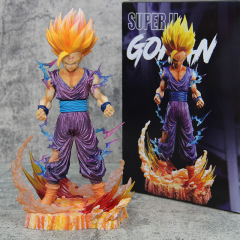 ドラゴンボール超 2 孫悟飯フィギュア超サイヤ人戦闘ダメージスタンドバトルモデルシーン装飾品卸売