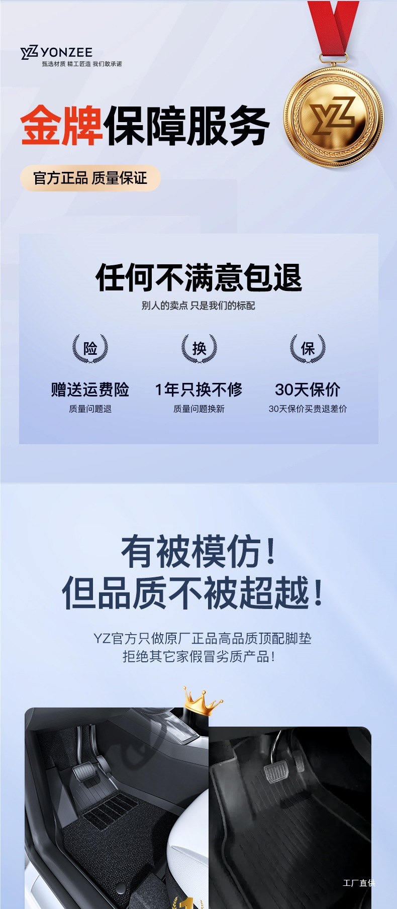 Yz Is Suitable for the New Tesla Model 3Y Special Floor Mats Modely All-Inclusive Floor Mats Tpe Car Accessories Peihui