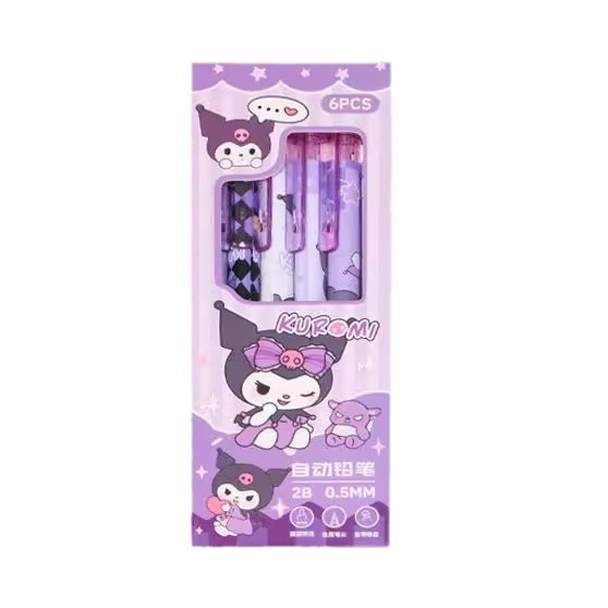 Caja de lápiz automático 2B / HB0.5mm tarjeta japonesa ventilación pequeña Kumi estudiantes de núcleo continuo conjunto de lápiz de presión