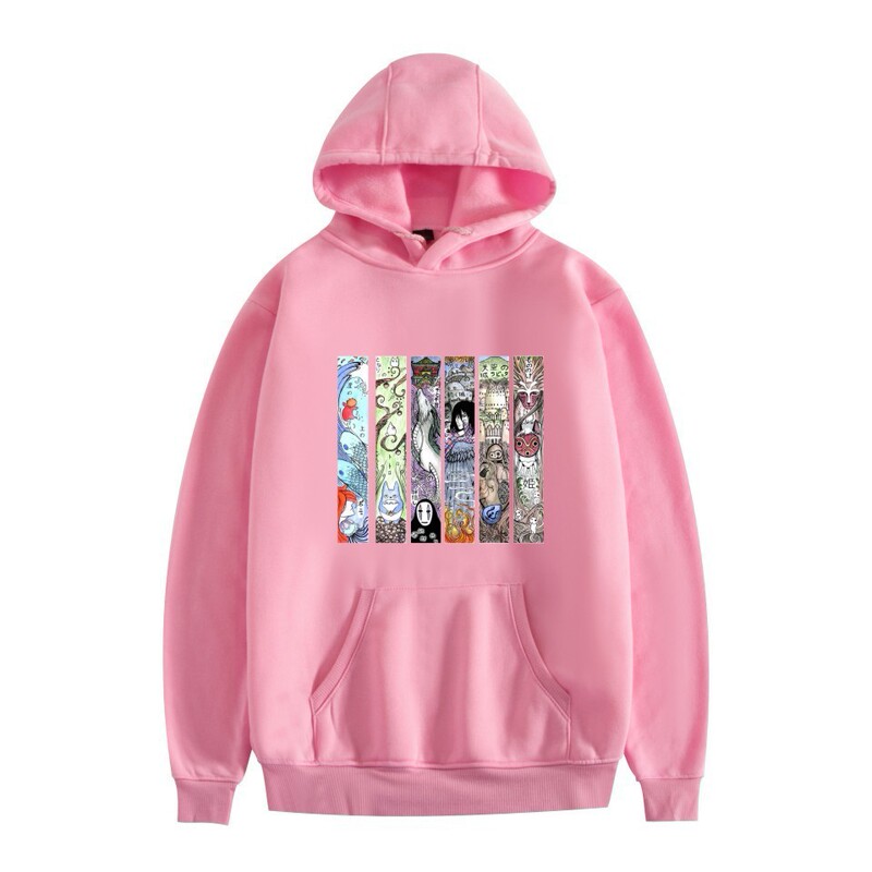 AliExpress wish Cross-border Hoodie New Printed Totoro Graphic Thousand and Chihiro Sweatshirt Sweatshirt for Men and Women