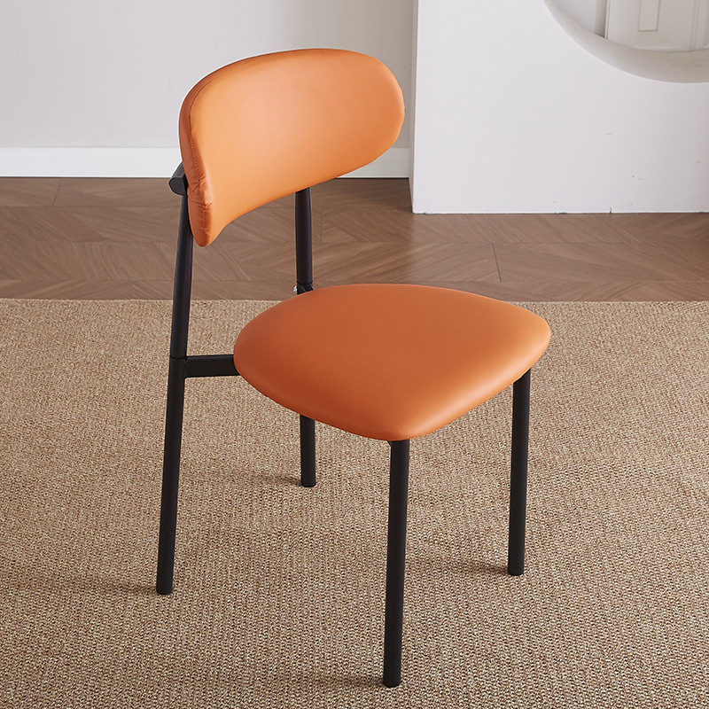 Silla de comedor práctica de viento crema silla de comedor doméstica pequeña silla moderna simple silla de restaurante de hotel de estudio