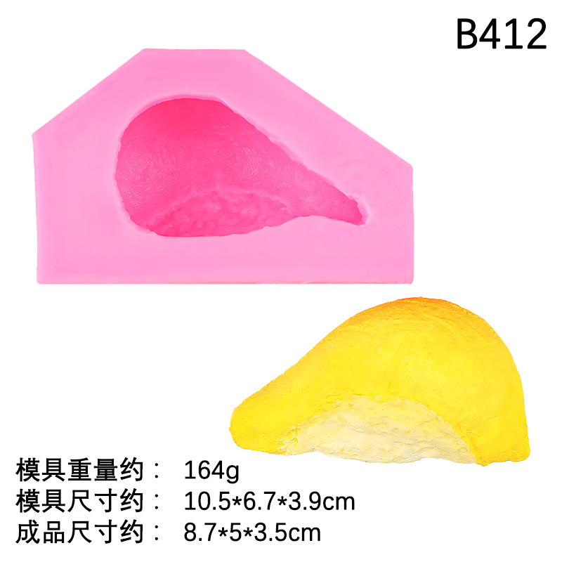5 # B412 carne larga durian-rosa