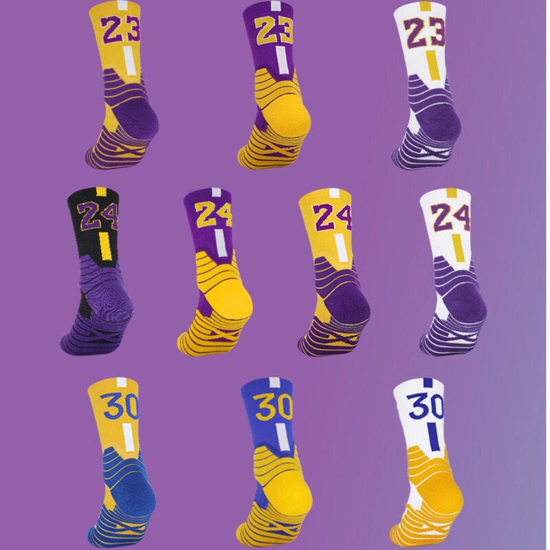 Factory Customized Men's Elite Basketball Socks Kobe Bryant Boys and Kidsren Jordan Ball Mid-Tube Training Hair