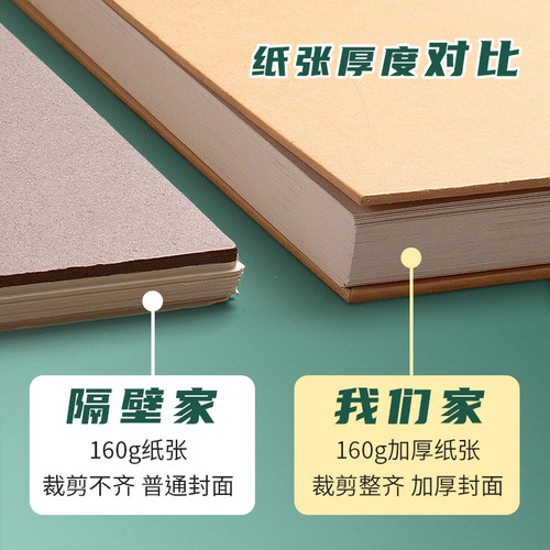 Sketch book metal coil student 8k drawing book thickened easy-to-tear page painted sketch book wholesale