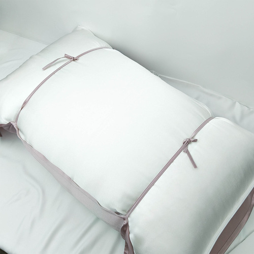 19mm heavyweight silk pillowcase solid color mulberry silk travel hotel high-end pillowcase crimping straps