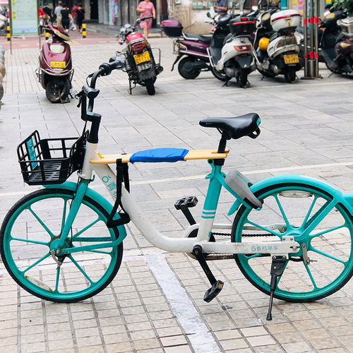 Bicycle children's seat foldable portable bicycle child seat baby green orange Haro shared electric vehicle