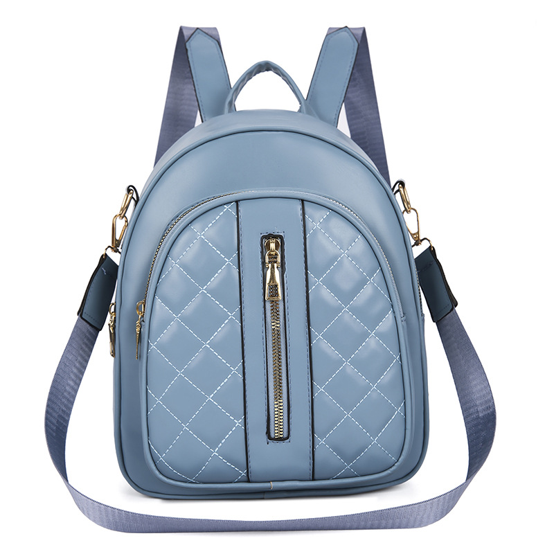 Bolsos para mujer 2023 nueva mochila de cuero suave casual para mujer, mochila pequeña multifuncional de viaje simple y ligera de moda