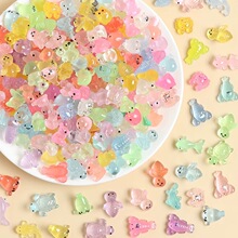 可爱惊喜盲袋夜光小动物树脂配件儿童diy奶油胶饰品玩具小摆件