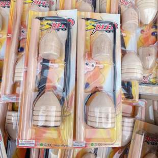 Wooden gyro children's rotating wooden gyro nostalgic traditional toy two pack fitness gyro 2 yuan department store wholesale