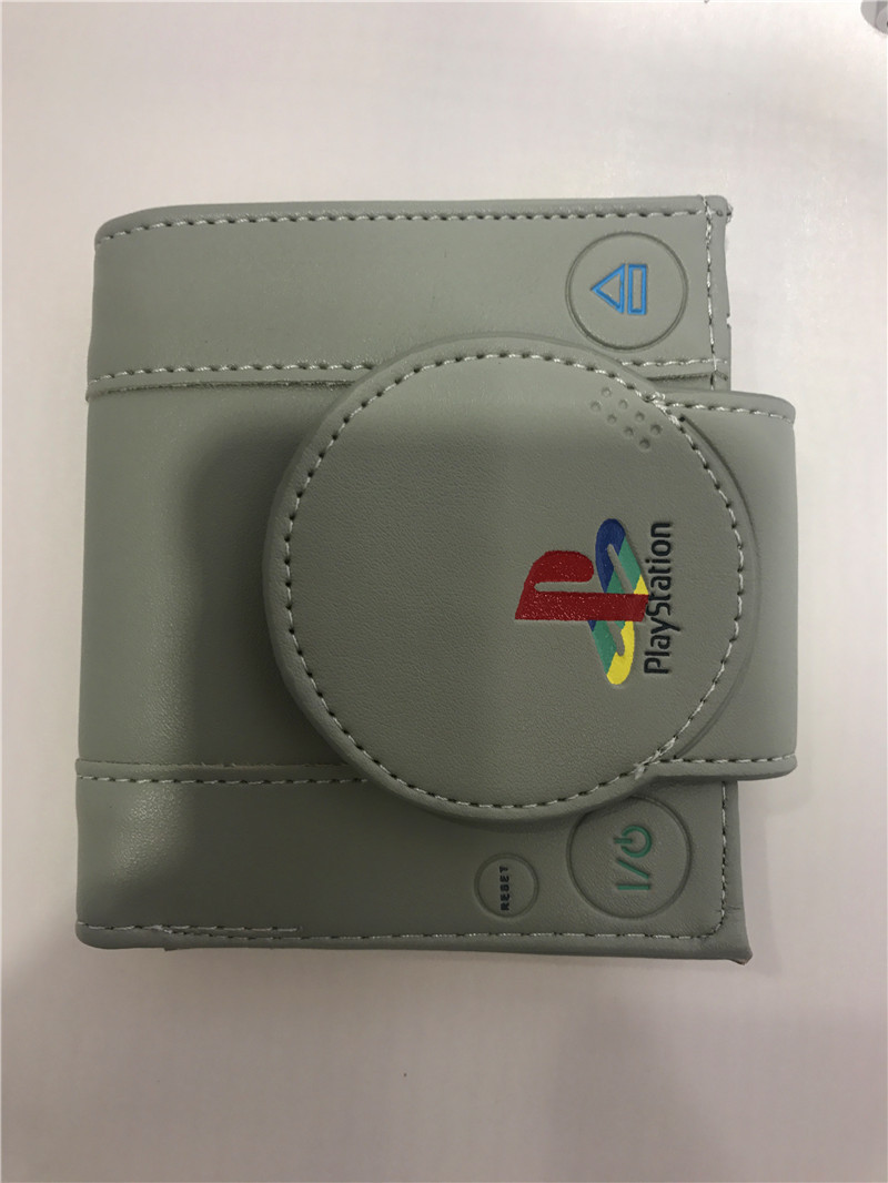 PS maneja de juegos cartera de dibujos animados máquina de juegos corta doble pegamento cartera de cambio cartera de cuero de PVC cartera de tarjetas