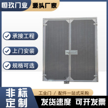 工业平开门仓库车间厂房手动平开门彩钢夹芯板保温密闭门批发