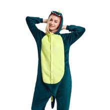 秋冬恐龙卡通动物连体睡衣如厕版亲子演出服秋冬家居服供应跨境