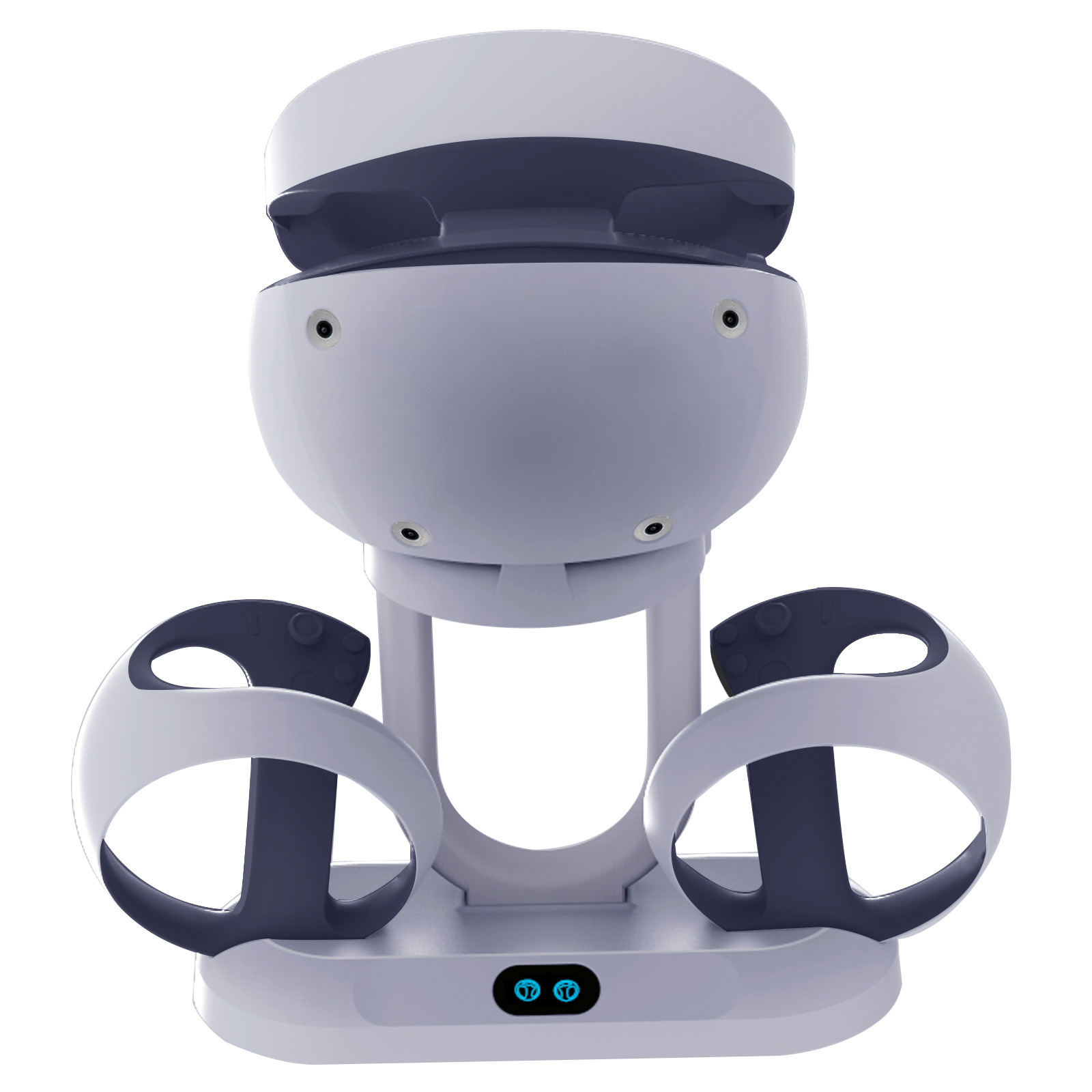 PSVR2带显示灯手柄充电底座PSVR2手柄座充带可收纳眼镜支架