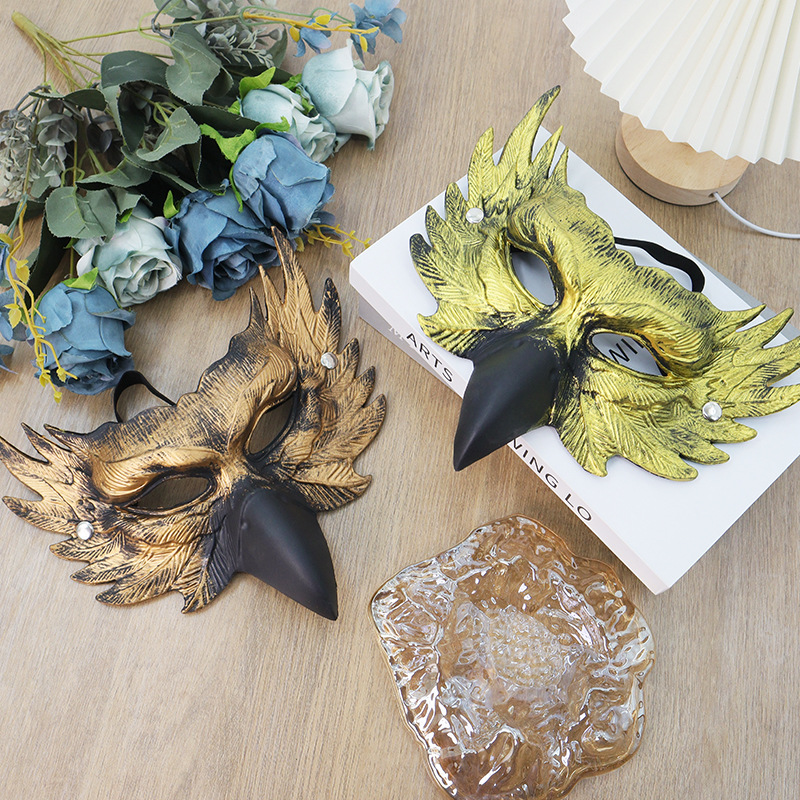 Amazon TK máscaras de Halloween máscaras de halloween máscaras de águila máscaras de baile de maquillaje props de espectáculo decoración de carnaval