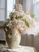 掬涵槐蕊仿真花复古红节日婚庆花艺橱窗装饰插花客厅餐桌摆设跃宠