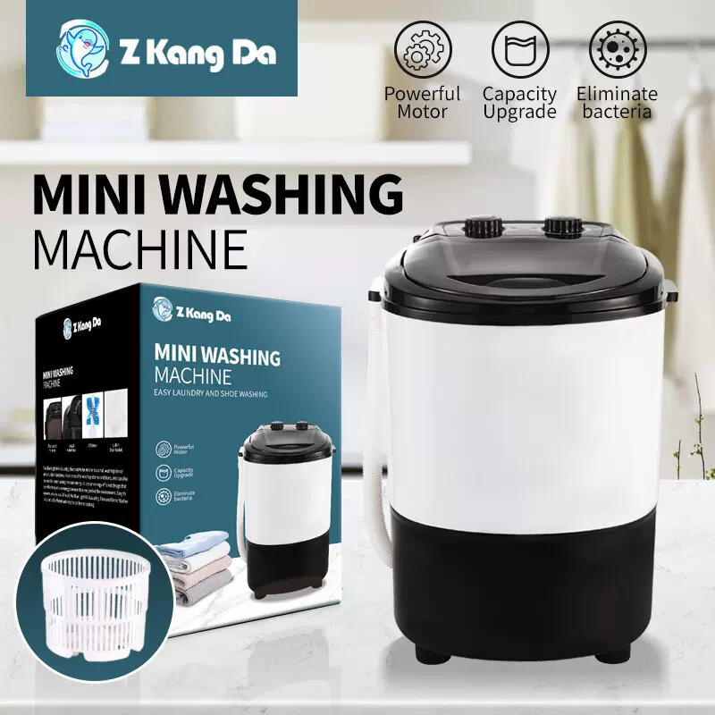 跨境110V家用4.5KG迷你婴儿洗衣机便携式洗脱一体Washing Machin