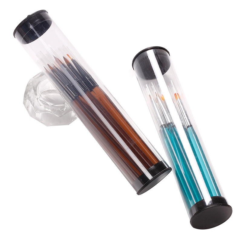 2022 Nuevo producto transfronterizo Juego de tubos de cepillos para uñas Bolígrafo de hilo Bolígrafo de fototerapia Juego de cepillos especiales para puntos de uñas