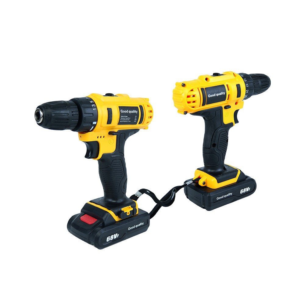 Conjunto de taladro eléctrico de litio multifuncional de 21v transfronterizo, taladro eléctrico recargable de comercio exterior, fábrica de taladro de impacto para el hogar al por mayor