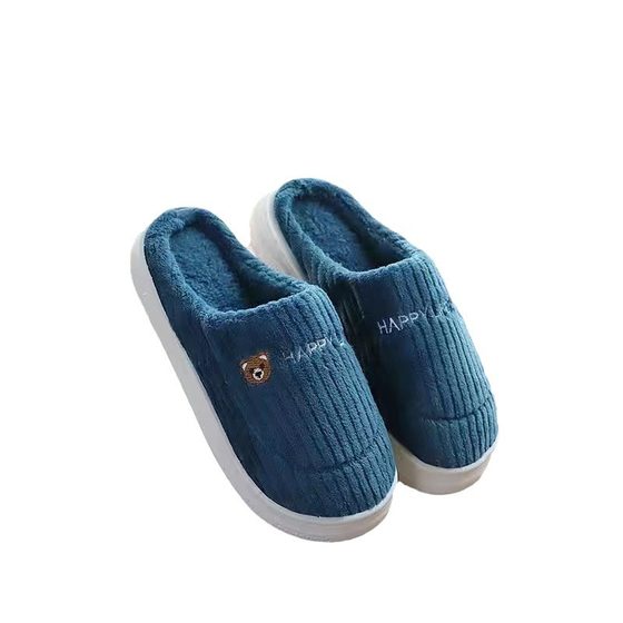 2025 New Style Cotton Slippers Women's Winter Indoor Home Home Warm Mao Mao Slippers Men's Household Men's Winter