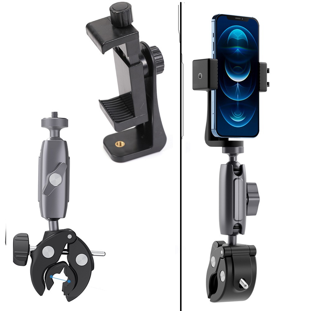 Telesin Taixun gopro/insta360 aleación de aluminio universal cangrejo alicates bicicleta motocicleta abrazadera soporte