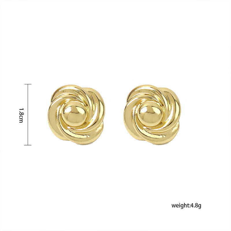 6g Weight Earrings Classification Wedding, Travel Occasion Flower Pattern Women'S Gender Fashion Geometric Irregular Flower Earrings 1