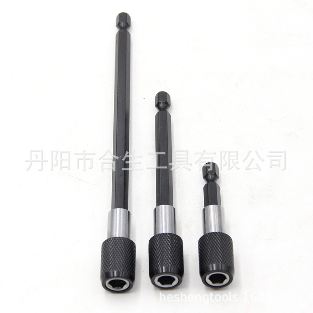 Transfronterizo hexagonal de liberación rápida de autobloqueo varilla de extensión taladro eléctrico destornillador extensión adaptador rápido varilla lote cabeza varilla de extensión