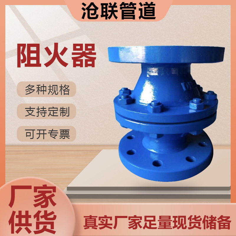 现货批发不锈钢管道波纹阻火器GZW-1型天然气阻火器火焰阻止器