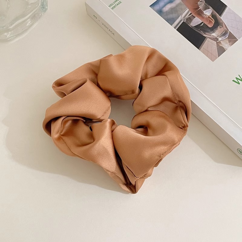 Retro estilo francés cerdo colon anillo de cabello adornamiento de cabello femenino de alta calidad cabello de flores temperamento atado bola correa de cabello super grande