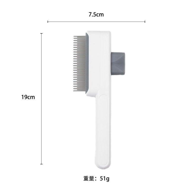 Nuevo peine para mascotas, perro, gato, nudo abierto, peine de pelo flotante, peine autolimpiante para mascotas, peine de fila, peine de pelo largo al por mayor