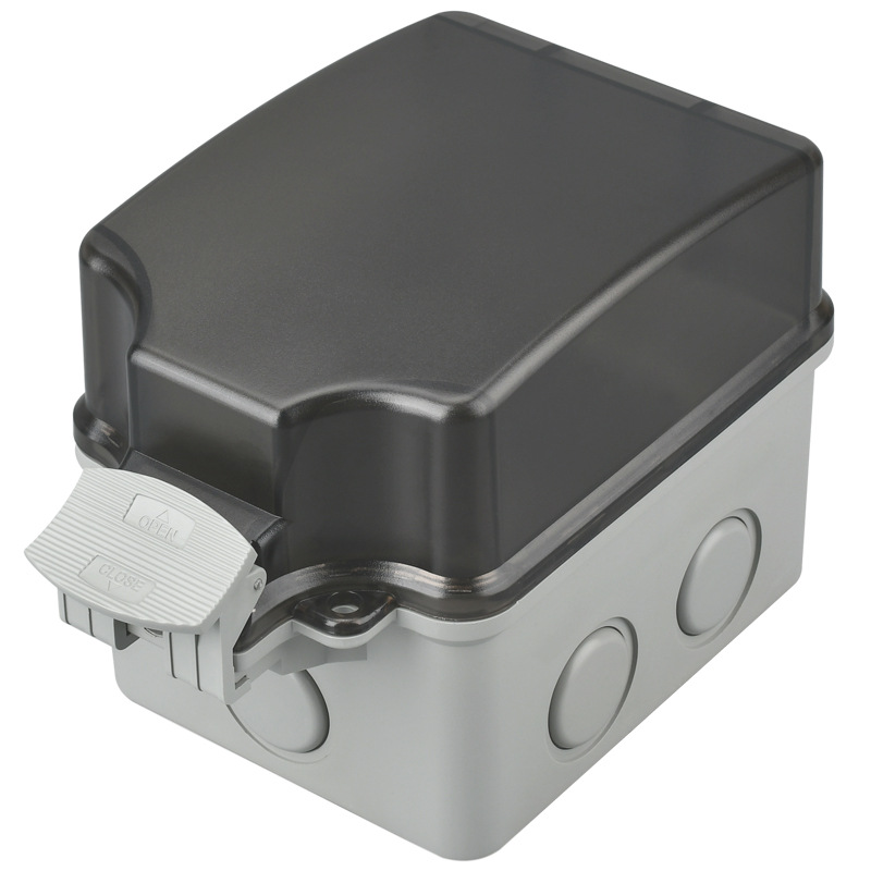 Outdoor waterproof socket 86 type integrated surface-mounted power…