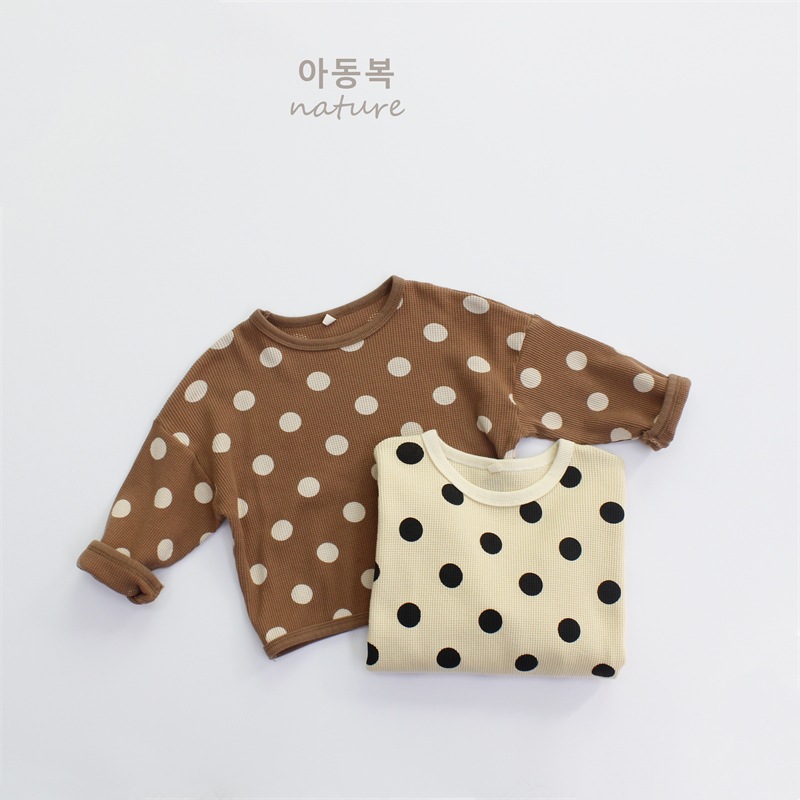 2025 primavera camiseta para niños, jersey para niñas, cuello redondo, manga larga, tops para niños sueltos coreanos, cabello