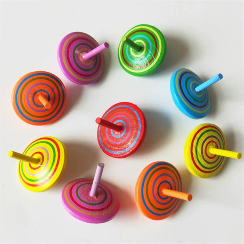 Wooden table spinning top, toy for kindergarten, award for elementary school students, anti-stress, Birthday gift