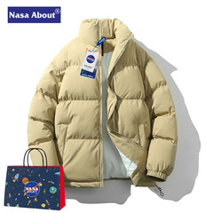 NASA立襟トレンド綿服男女女子の新型冬は保温ダウンのカジュアルなゆるいパン服カップルを厚くする
