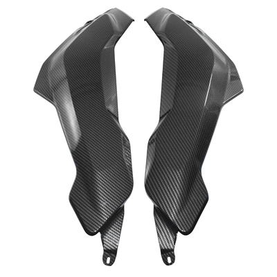 Motorcycle cushion Guard Bars - left-and-right-side-fuel-tank-panels-carbon-colorwater-transfer-printing
