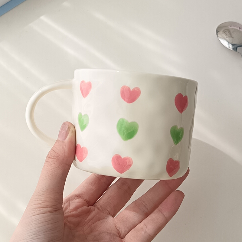 Original ins pintado a mano amor Taza de cerámica personalizada Linda taza de café taza de avena taza de desayuno taza al por mayor