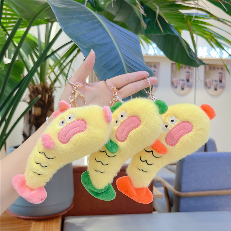 Clownfish Cartoon Plush Toy Cute Small Pendant Doll Animal Doll Keychain Doll Machine Doll Wholesale