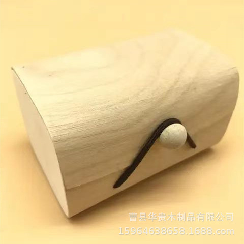 简易面包桦木皮铁观音绿茶红茶翻盖式收纳盒实木空盒子礼品盒