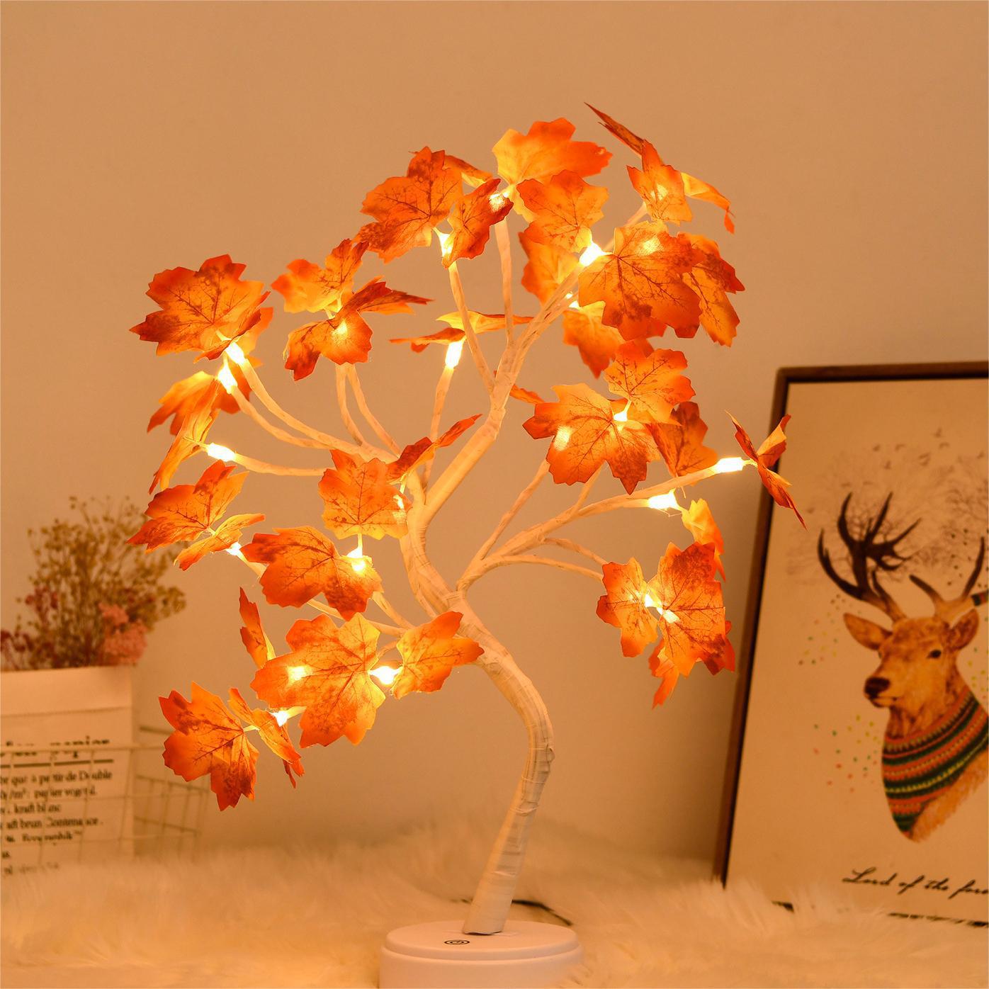 Navidad transfronteriza atmósfera de modelado LED estrella de decoración lámpara base caja de baterías USB estrella de perla lámpara de árbol