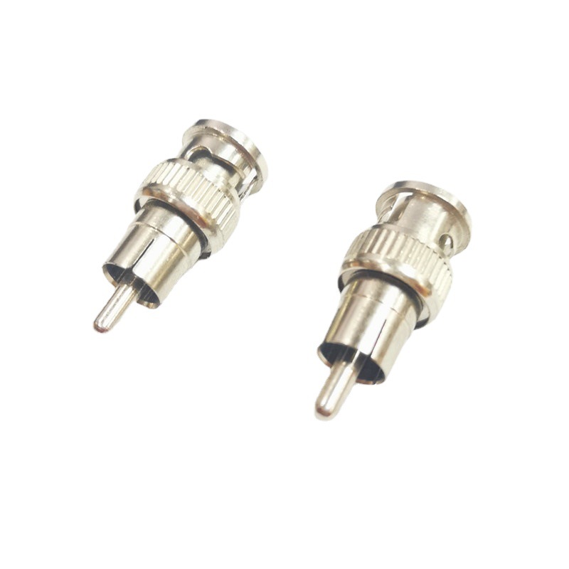 BNC公转RCA公插头AV莲花公头转BNC公头视频监控转接头公对AV公