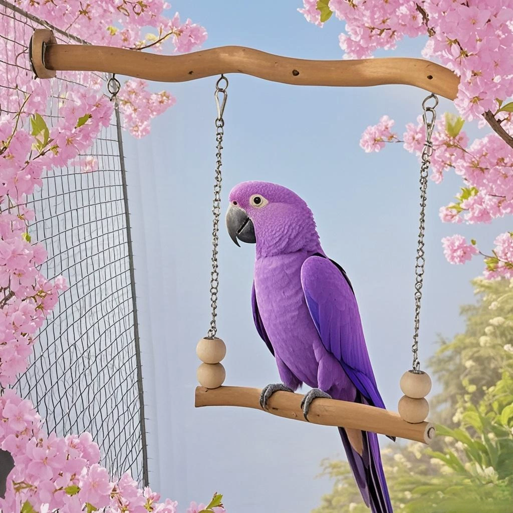 Попугай висячий мост игрушка тигровая шкура пион Сюаньфэн игрушка качели принадлежности станции