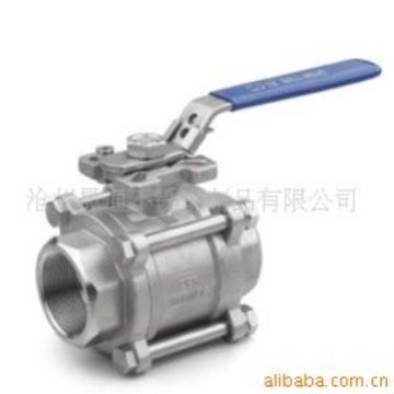 不锈钢阀门-三片式高平台球阀全通径管道