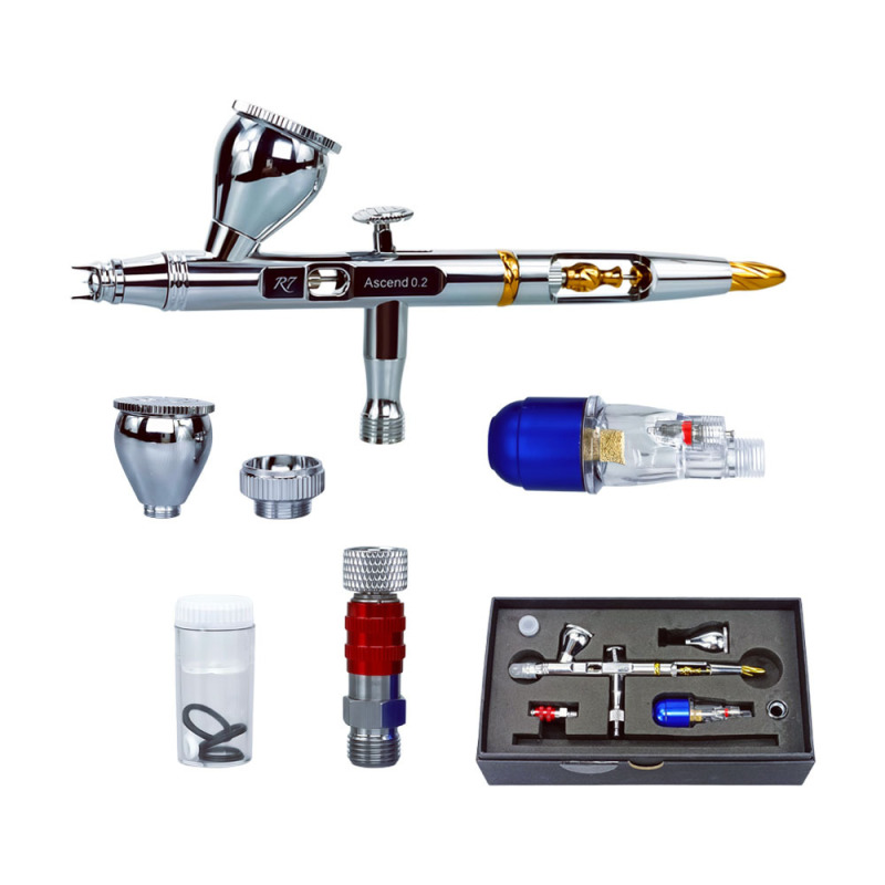 Wholesale of Professional Model Airbrushes: R7 Ascend 0.2 Spray Gun for Painting, Coloring, Shading, and Line Drawing Wholesale of Professional Model Airbrushes: R7 Ascend 0.2 Spray Gun for Painting, Coloring, Shading, and Line Drawing