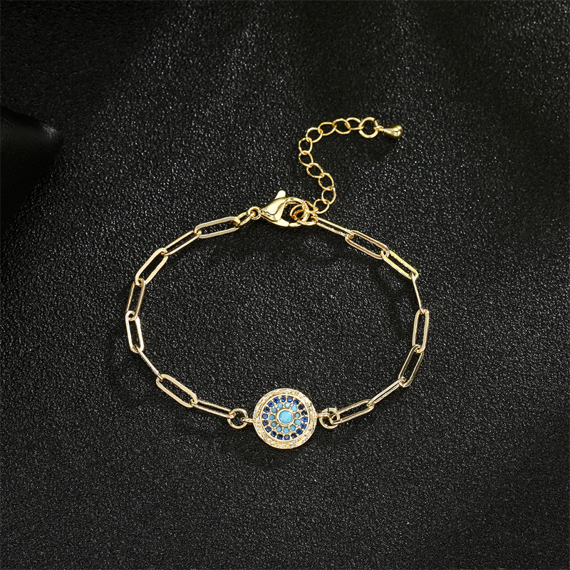 Fashion Palm Copper Bracelets Plating Zircon Copper Bracelets