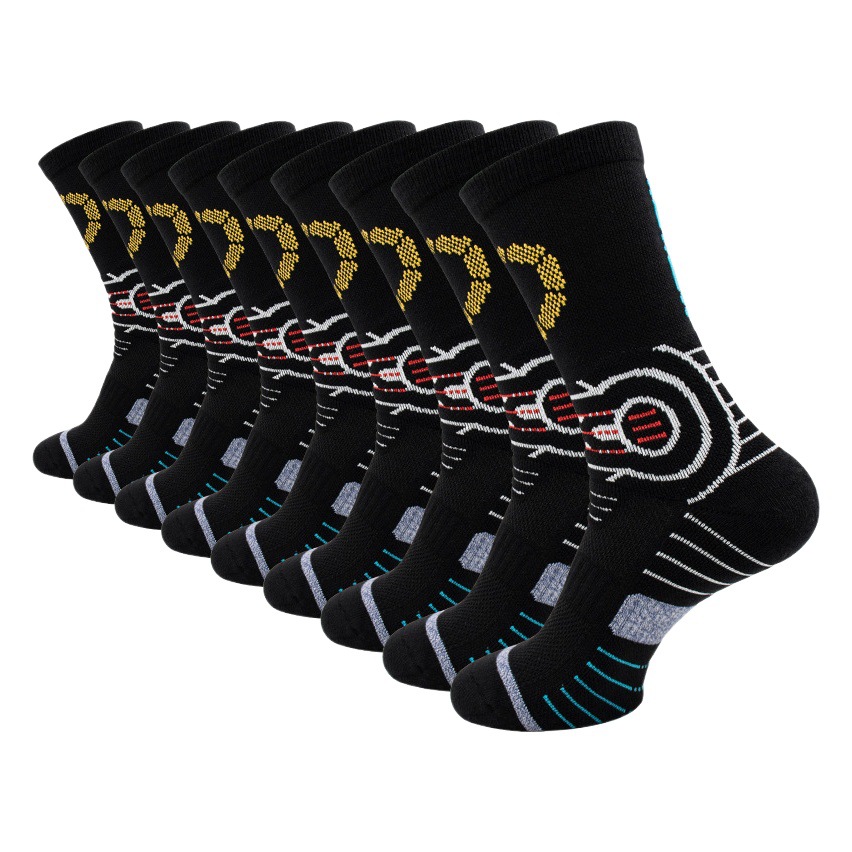 Cyberpunk 2077 calcetines deportivos periféricos hombres largos ins moda profesional calcetines de baloncesto toalla inferior calcetines de combate hombres