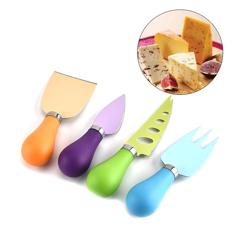 Stainless steel cheese knife set for home use, cream knife and fork, kitchen butter knife, stainless steel cheese knife, cheese cutter