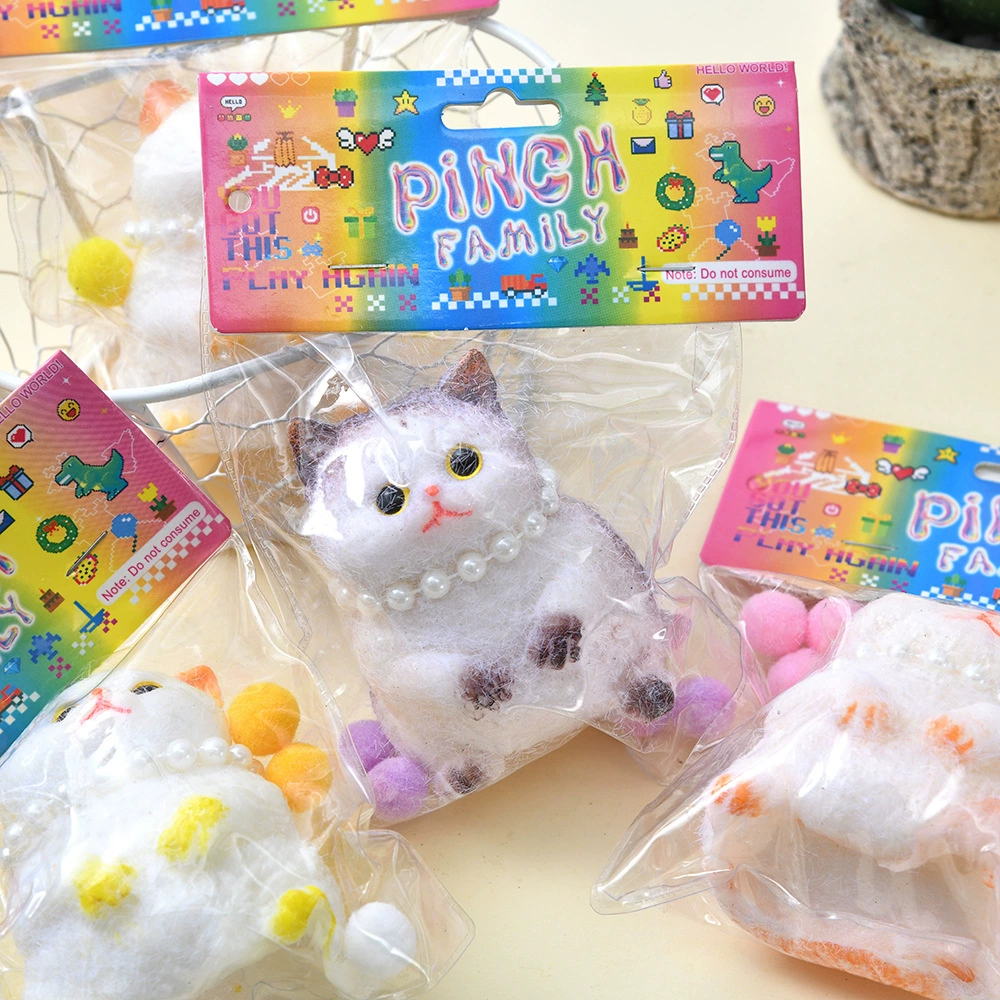 Реалистичная большая слизь, игрушка, кукла, кот, антистресс