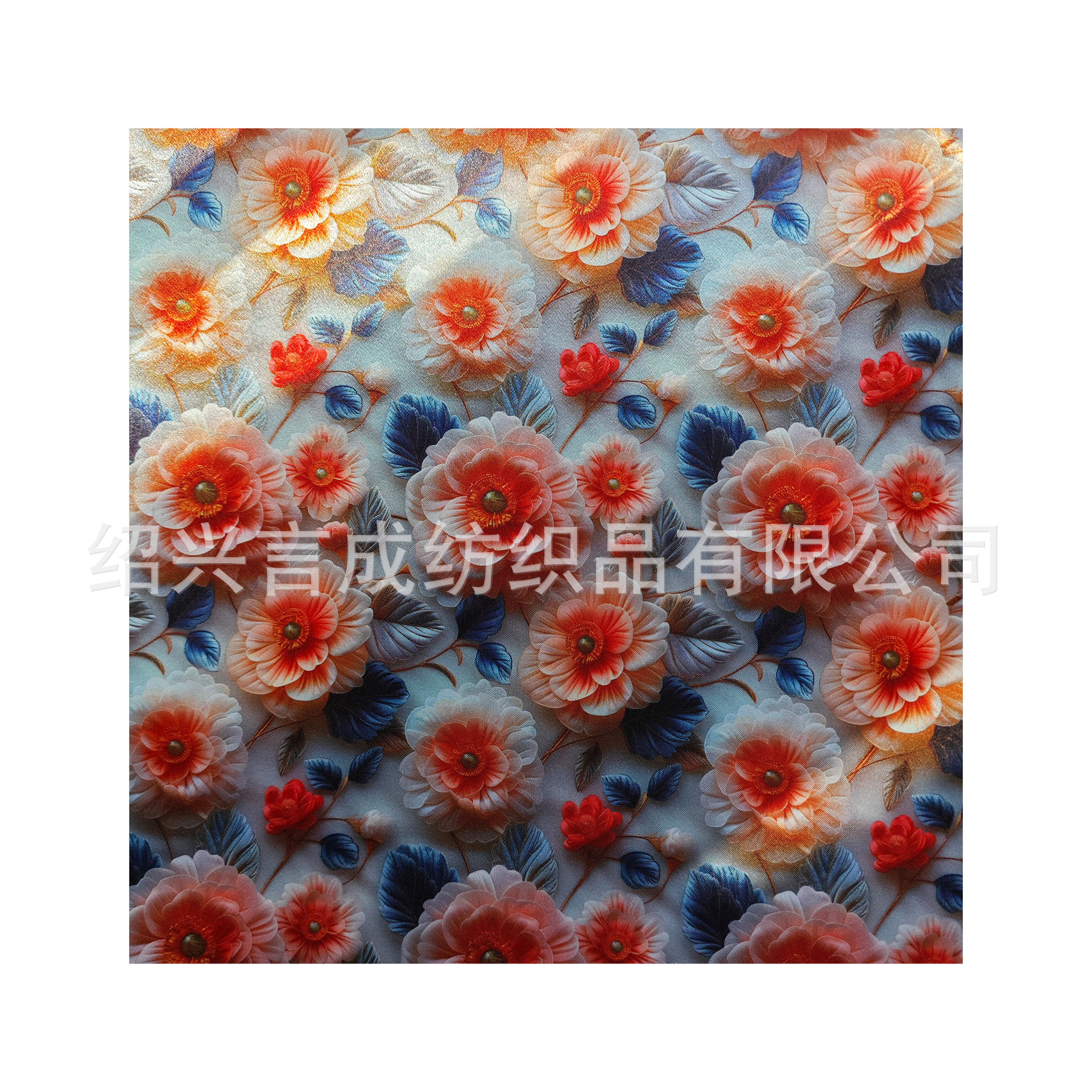 跨境热销 3D印花装帧布用于礼盒礼袋包装 鲜花包装